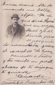 Fotografia antiga: Eduardo Palacio Valdés, político y periodista asturiano sobrino de Armando Palacio Valdés